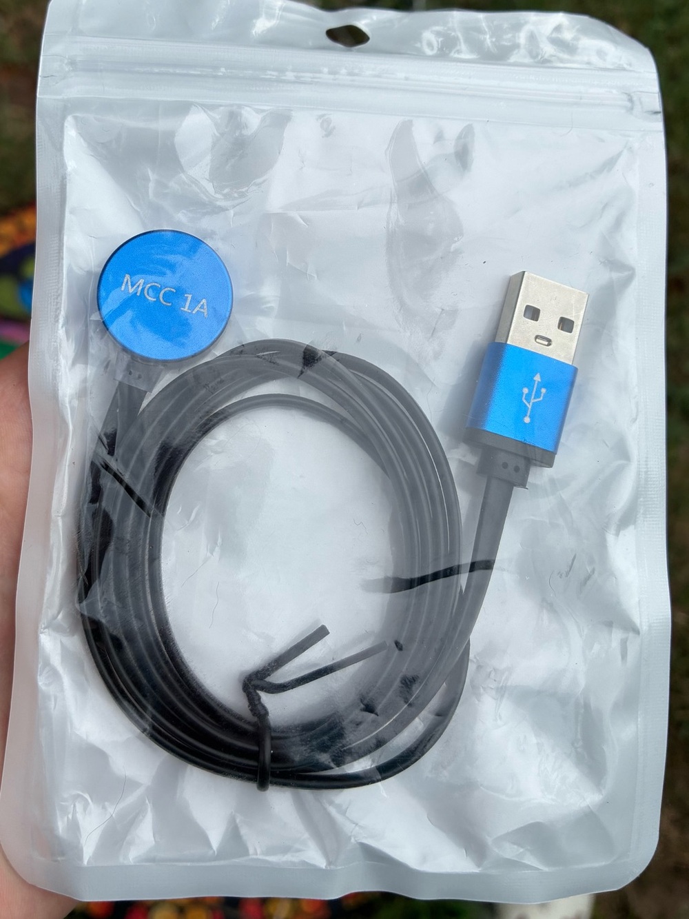 🔌 Magnetic USB Charging Cable for Olight Flashlights - Blue/Black
